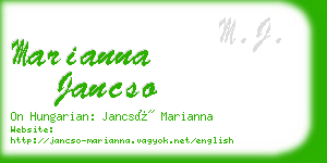 marianna jancso business card